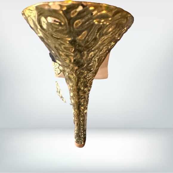 Enzo Angiolini gold platform Suede open toe Pumps - Picture 7 of 8